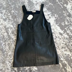 Altar’d State leather overall dress never worn still has tags